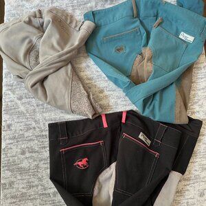 3 Pairs of SmartPak Piper 36R Full Seat Breeches - will split listing